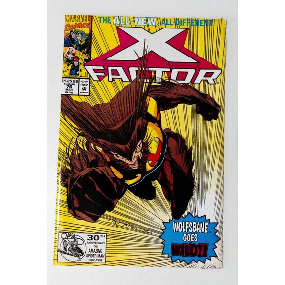 Marvel Comics X-Factor Issue #76 Wolfbane Goes Wild 1992 - Picture 2 of 9